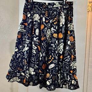 Unique Vintage Magnolia Place Halloween Swing skirt